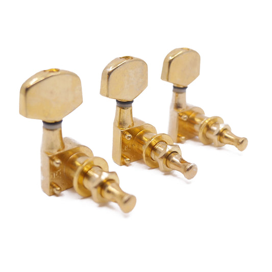Gold No Screw 2 Pin Sealed Economy Tuners RH (Sets of 3) (S3G2)