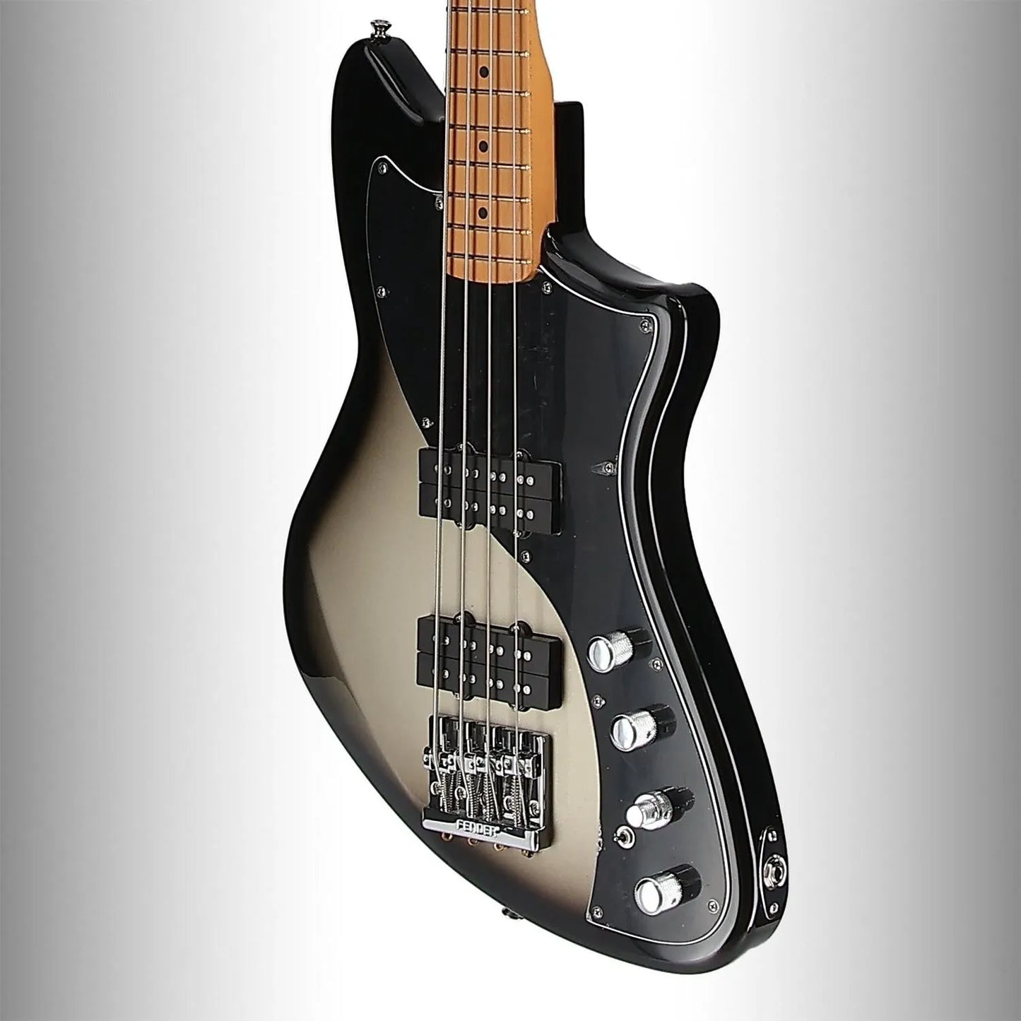 Player Plus Active Meteora Bass, Maple Fingerboard, Silverburst (86782)