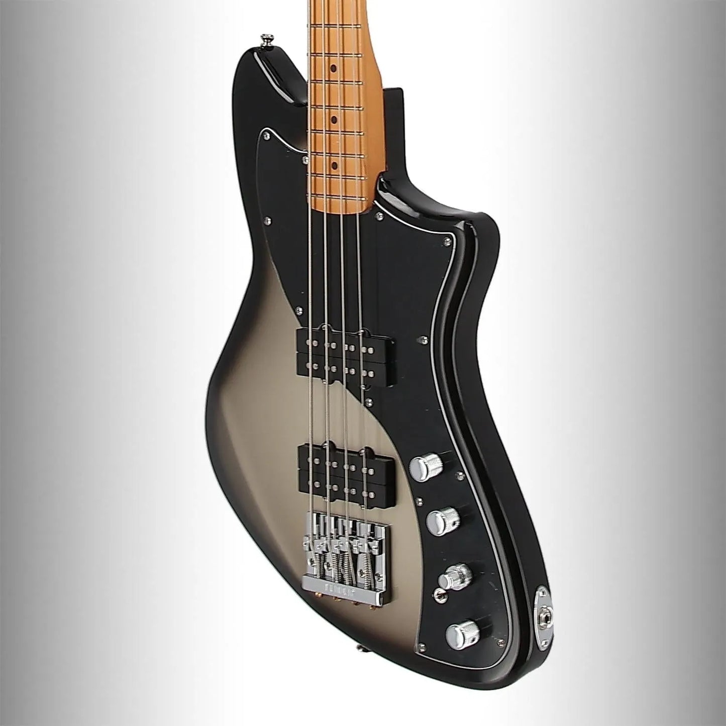 Player Plus Active Meteora Bass, Maple Fingerboard, Silverburst (BB11) (46057)