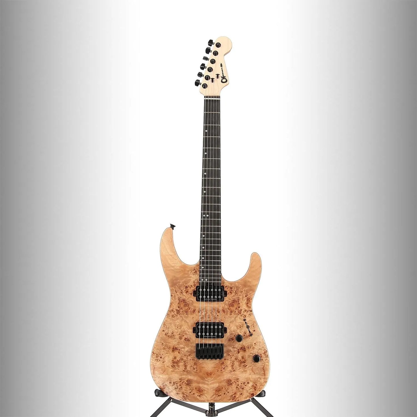 Pro-Mod DK24 HH HT E Mahogany with Poplar Burl, Ebony Fingerboard, Desert Sand (T9) (03311)