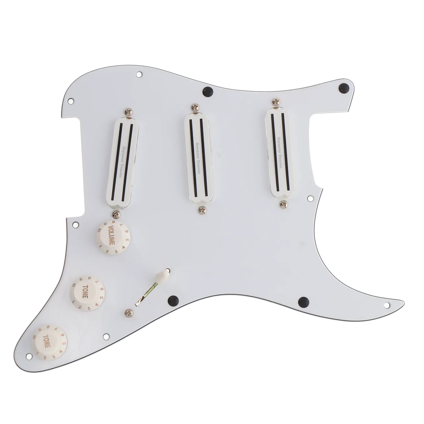 Seymour Duncan Triple Rails Loaded Pickguard - White