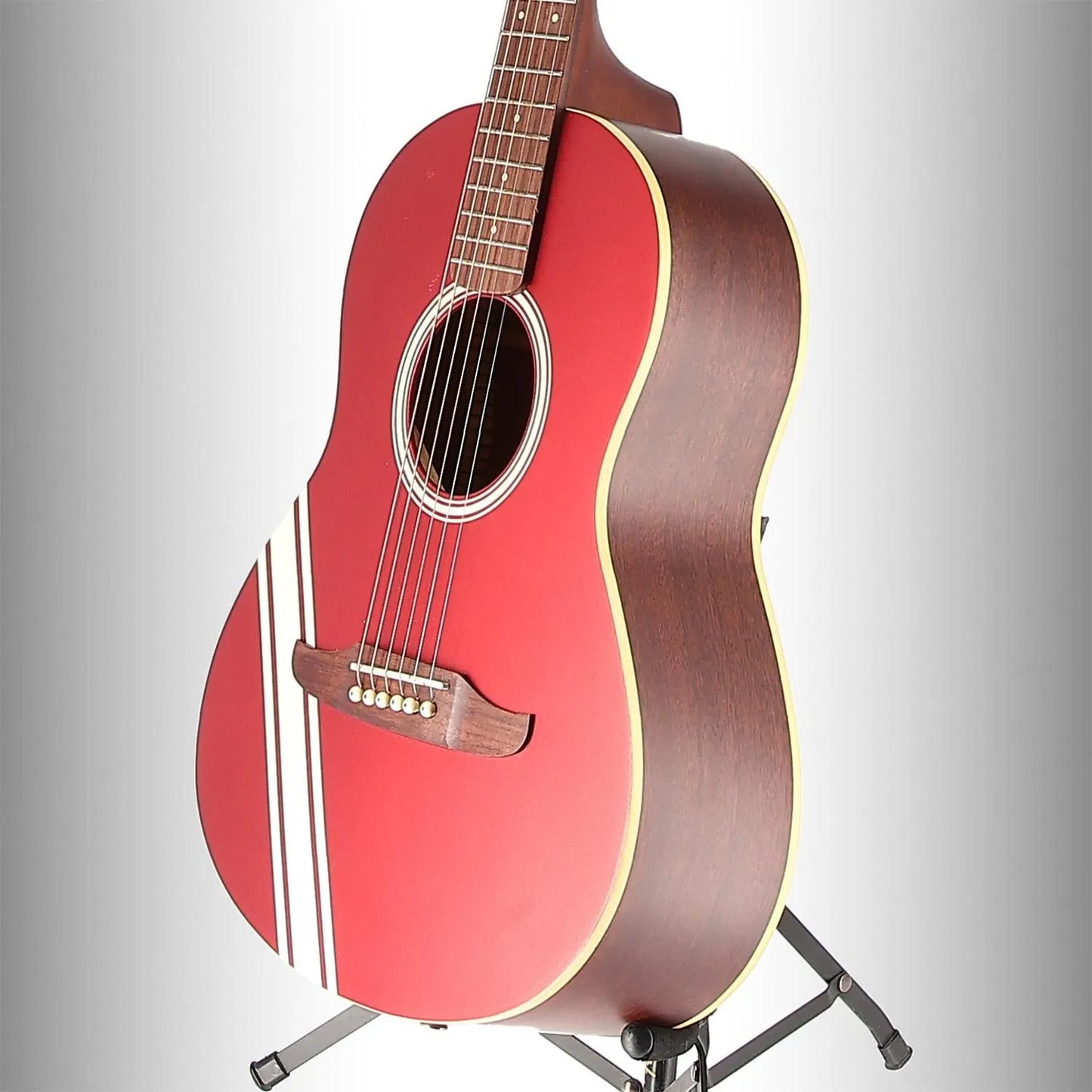 Sonoran Mini, Walnut Fingerboard, Candy Apple Red with Competition Stripes (O3) (63347)