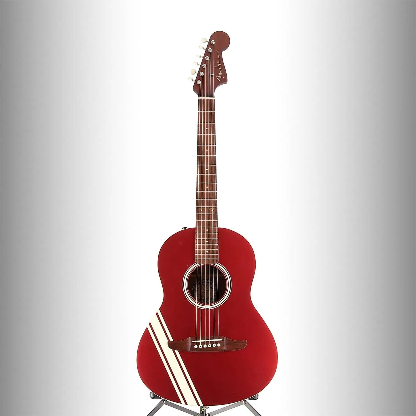 Sonoran Mini, Walnut Fingerboard, Candy Apple Red with Competition Stripes (O3) (63347)