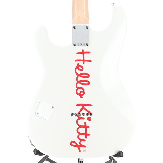 Squier Fender x Hello Kitty White Stratocaster (J2) (08363)