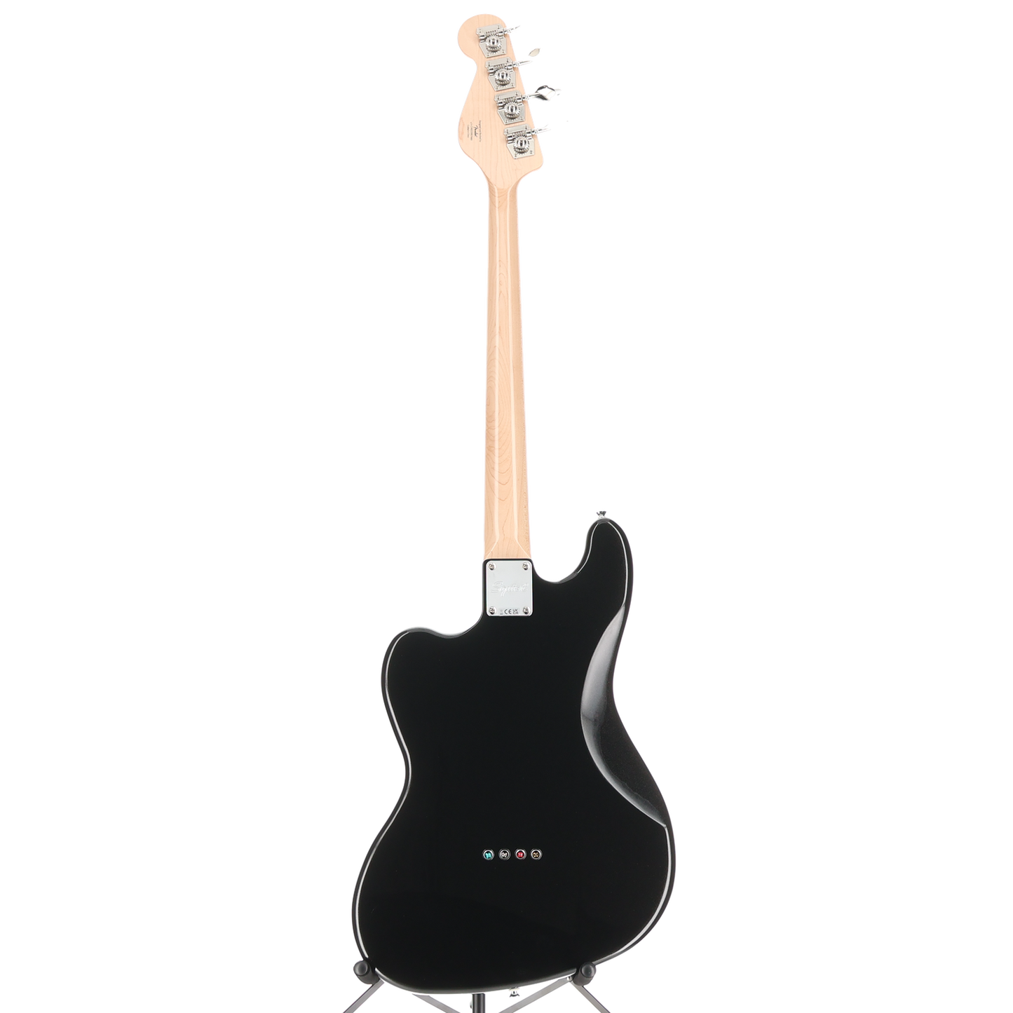Squier Paranormal Rascal Bass HH Laurel Fingerboard White Pearloid Pickguard Metallic Black (L4) (07480)