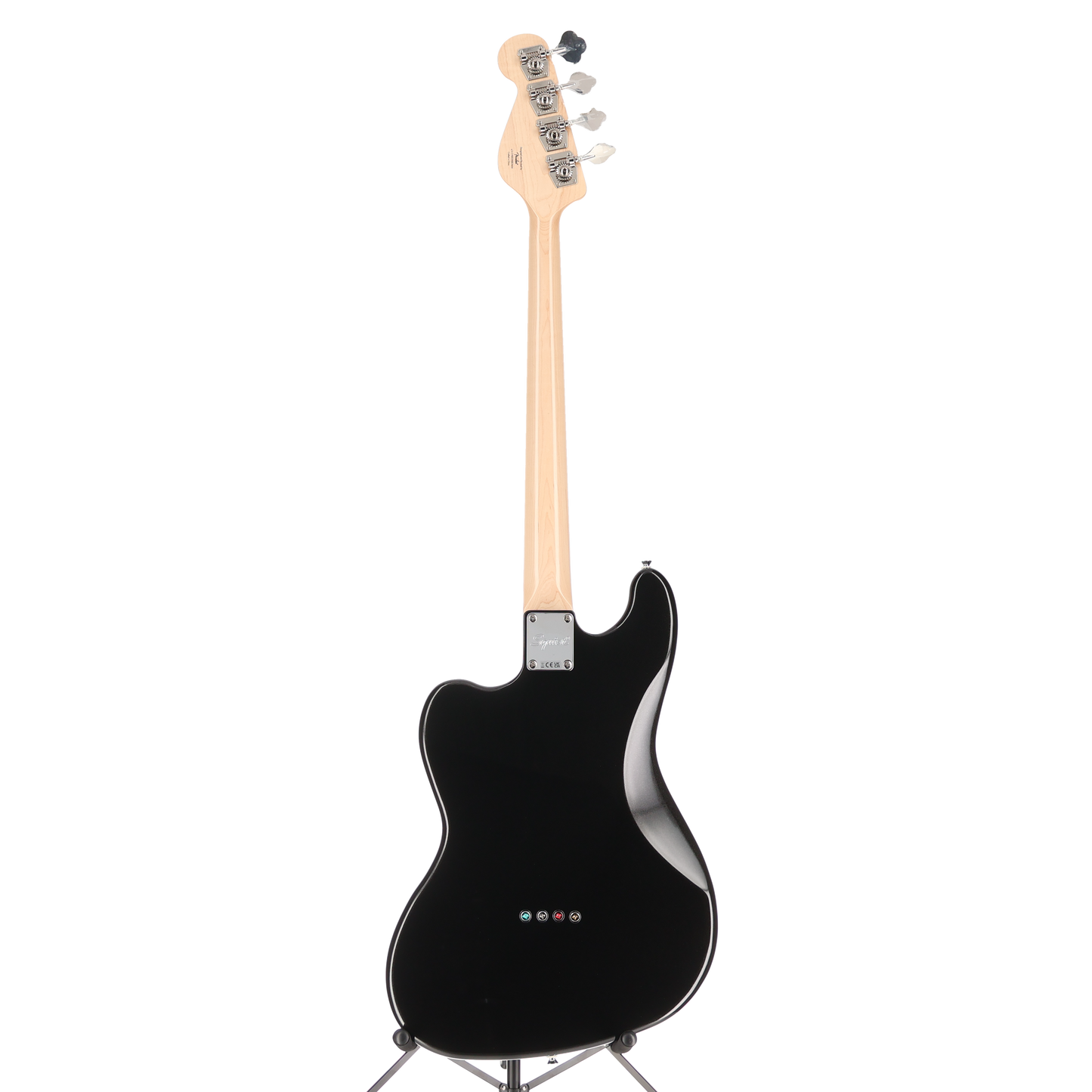 Squier Paranormal Rascal Bass HH, Laurel Fingerboard, White Pearloid Pickguard, Metallic Black (P13) (07405)