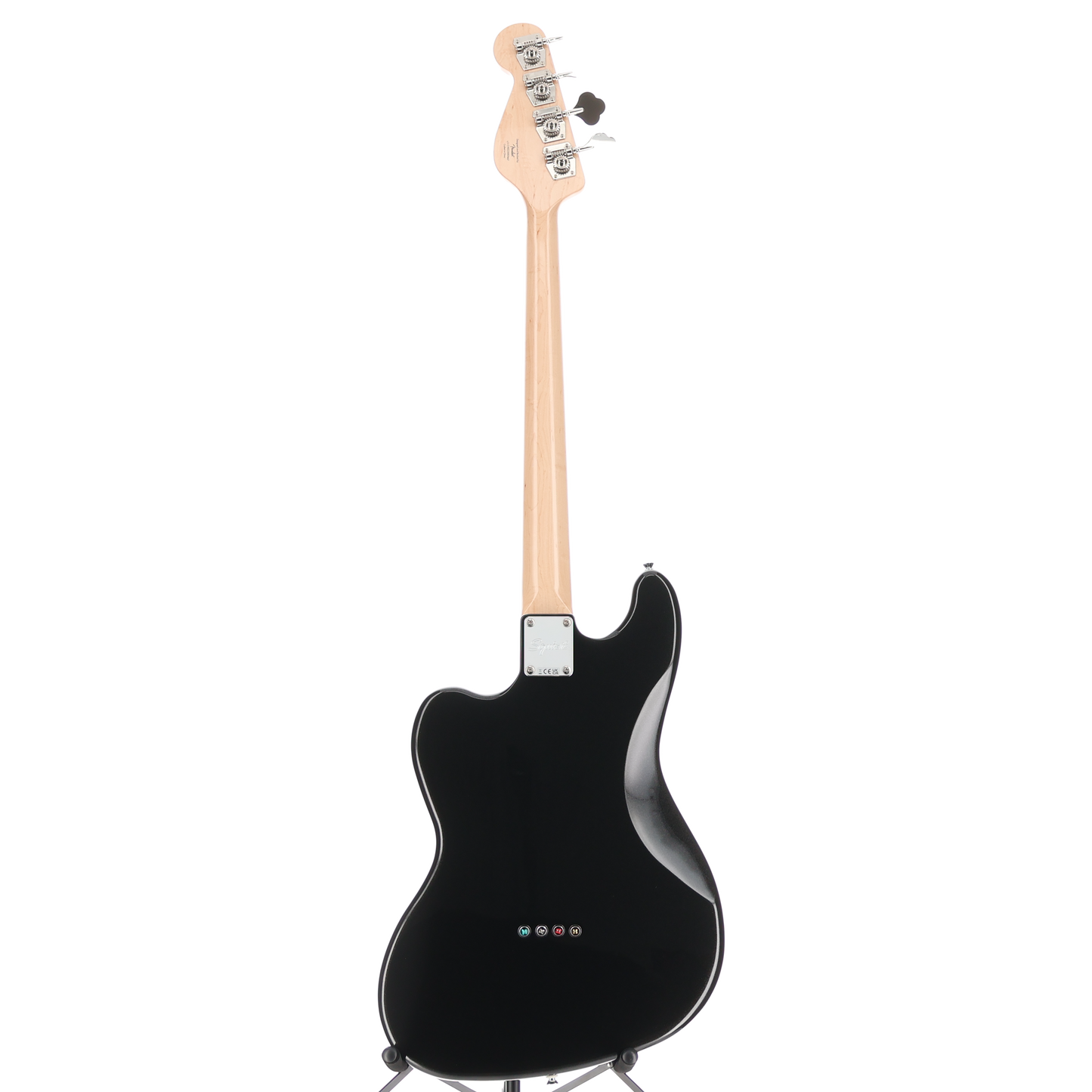 Squier Paranormal Rascal Bass HH, Laurel Fingerboard, White Pearloid Pickguard, Metallic Black (R2) (07467)