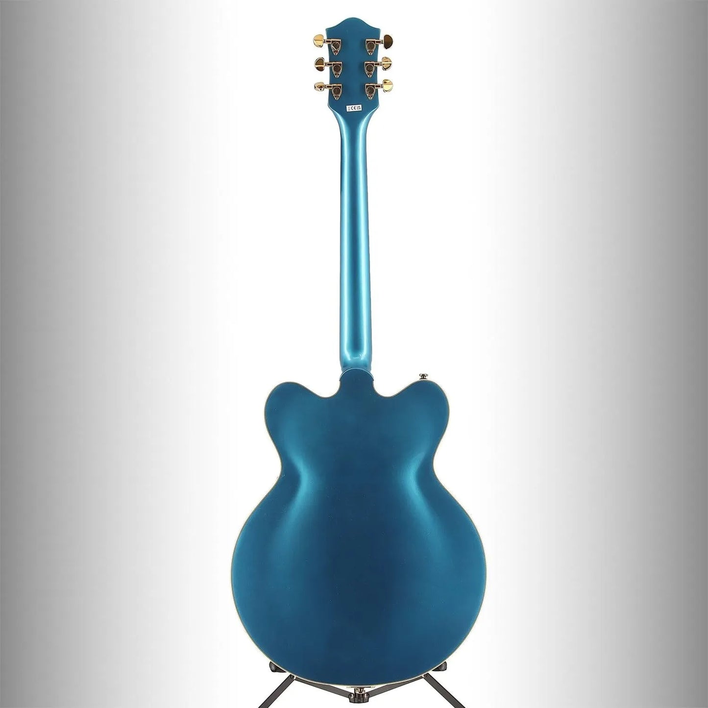 Streamliner Cat-Eye Limited-Edition Center Block Electric Guitar With Bigsby & Gold Hardware Riviera Blue (A8) (03757)