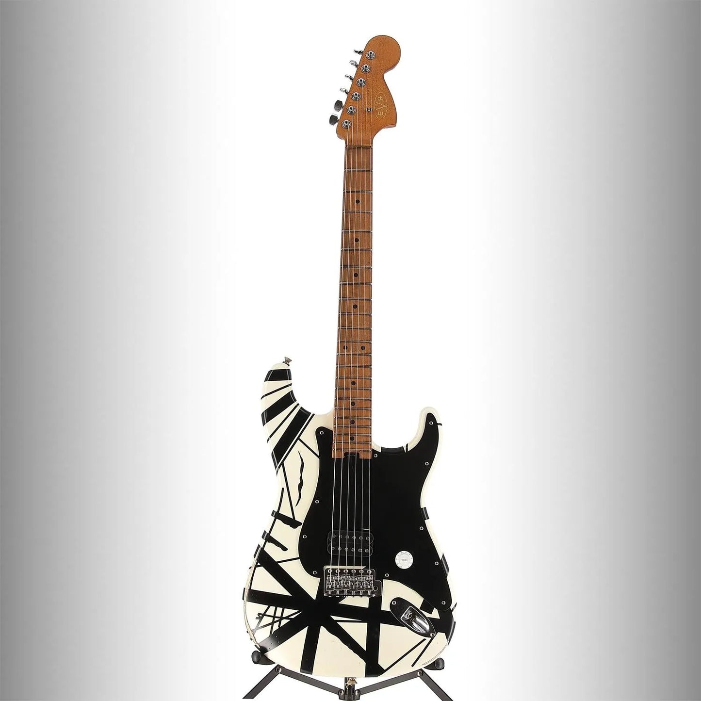Striped Series '78 Eruption, Maple Fingerboard, White with Black Stripes Relic (A2) (03438)
