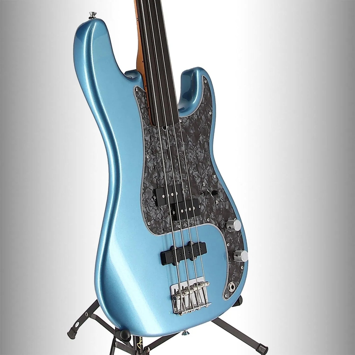 Tony Franklin Fretless Precision Bass, Ebony Fingerboard, Lake Placid Blue (D12) (46237)