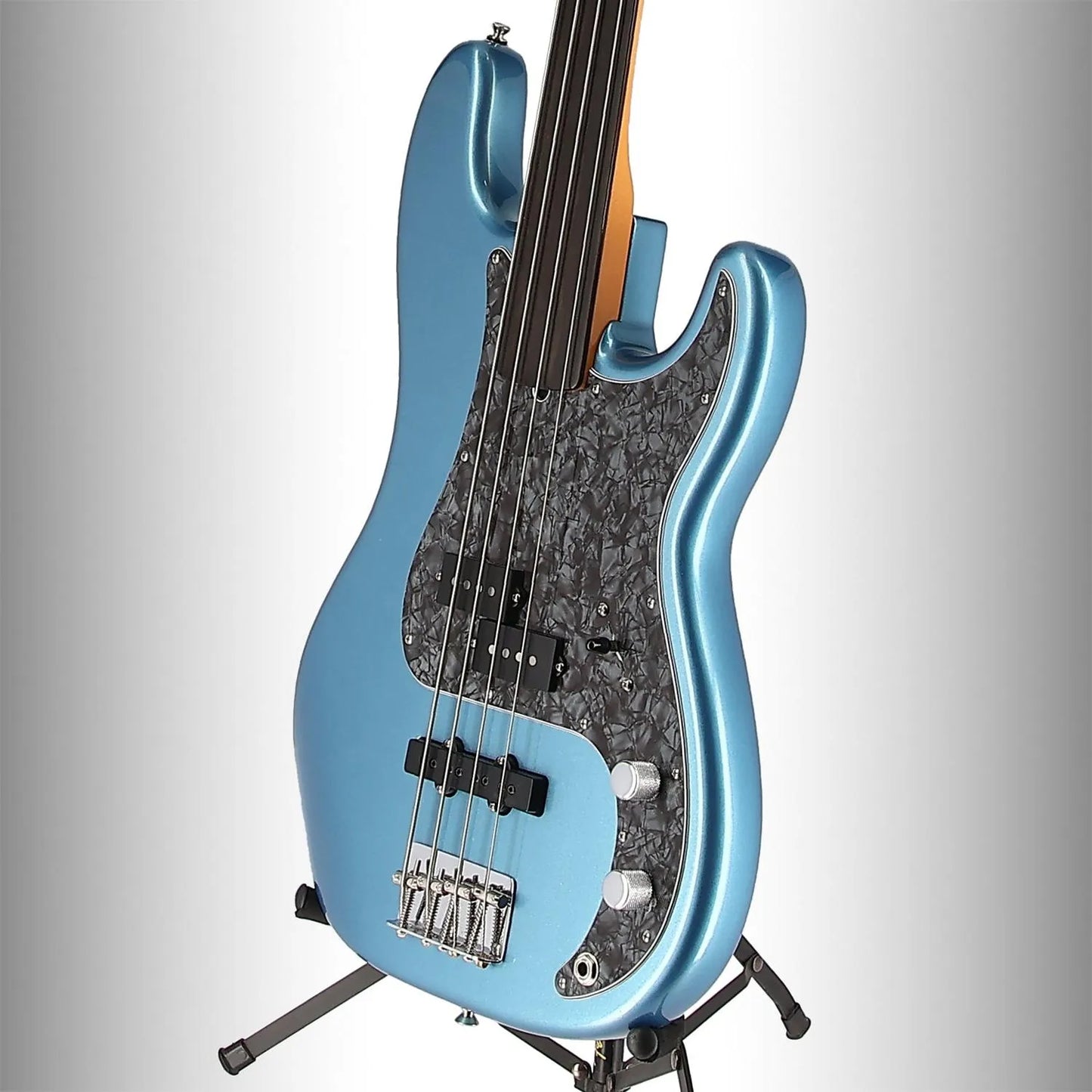 Tony Franklin Fretless Precision Bass, Ebony Fingerboard, Lake Placid Blue (D12) (46237)