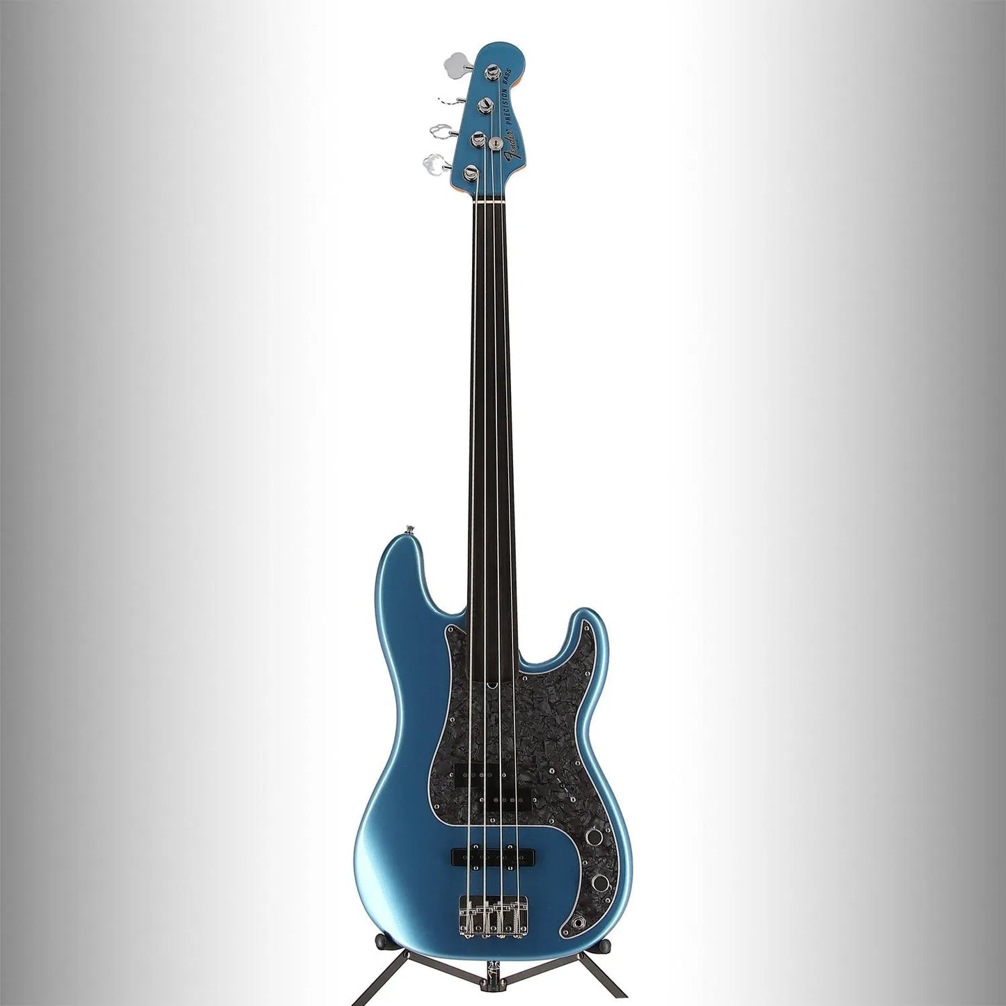 Tony Franklin Fretless Precision Bass, Ebony Fingerboard, Lake Placid Blue (D12) (46237)