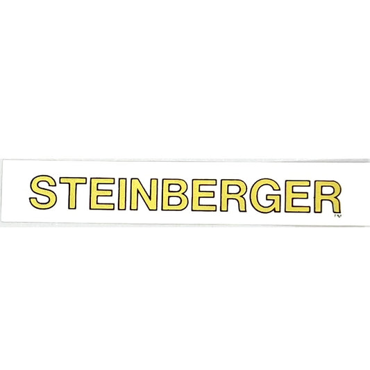 Steinberger NOS Water Slide Logo Decal for Guitar or Bass Gold and Black (D3J)