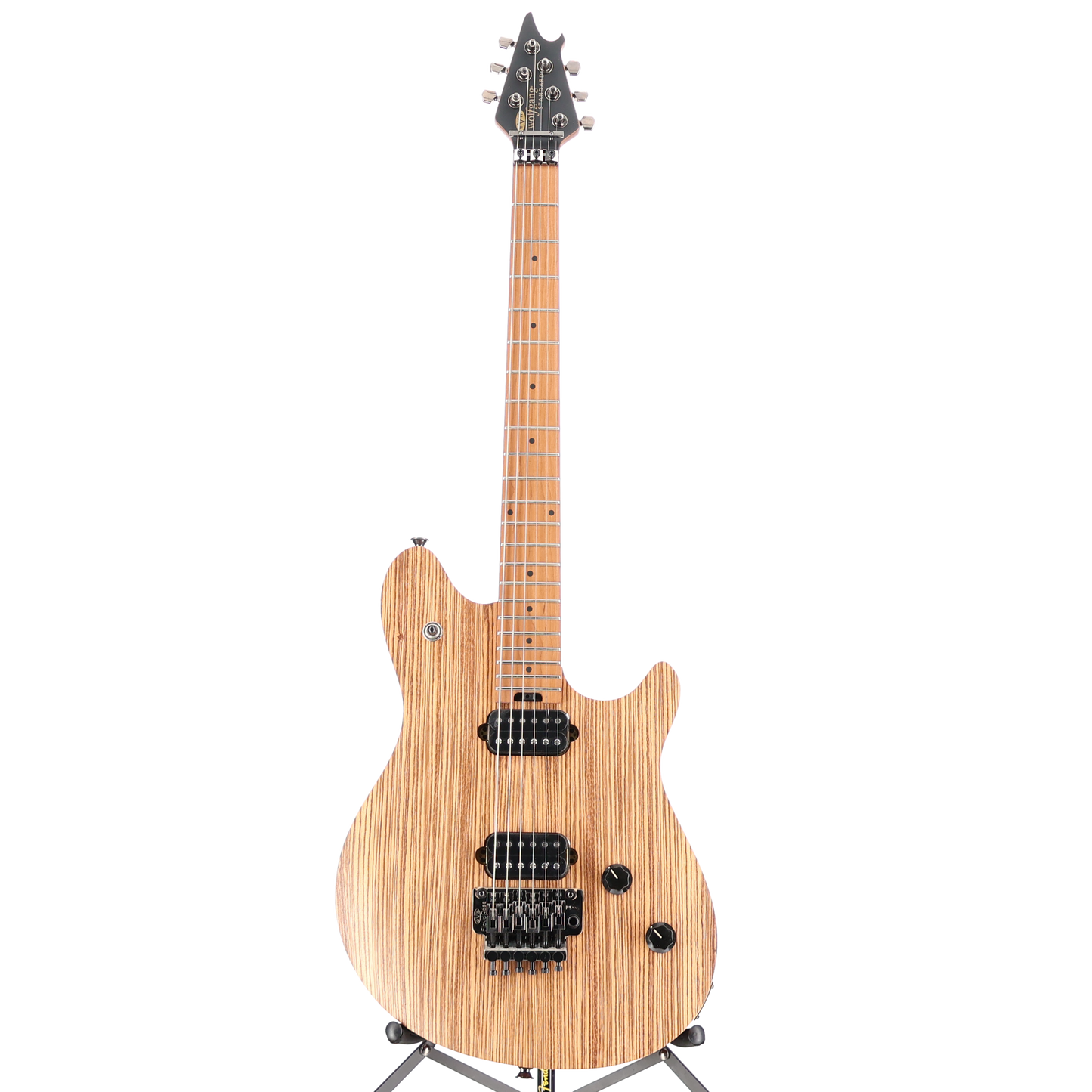 EVH Wolfgang WG Standard Exotic Zebrawood, Baked Maple Fingerboard, Natural (RP) (02580)