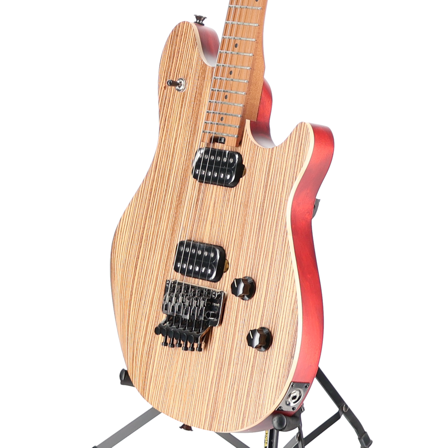 EVH Wolfgang WG Standard Exotic Zebrawood, Baked Maple Fingerboard, Natural (RP) (02580)