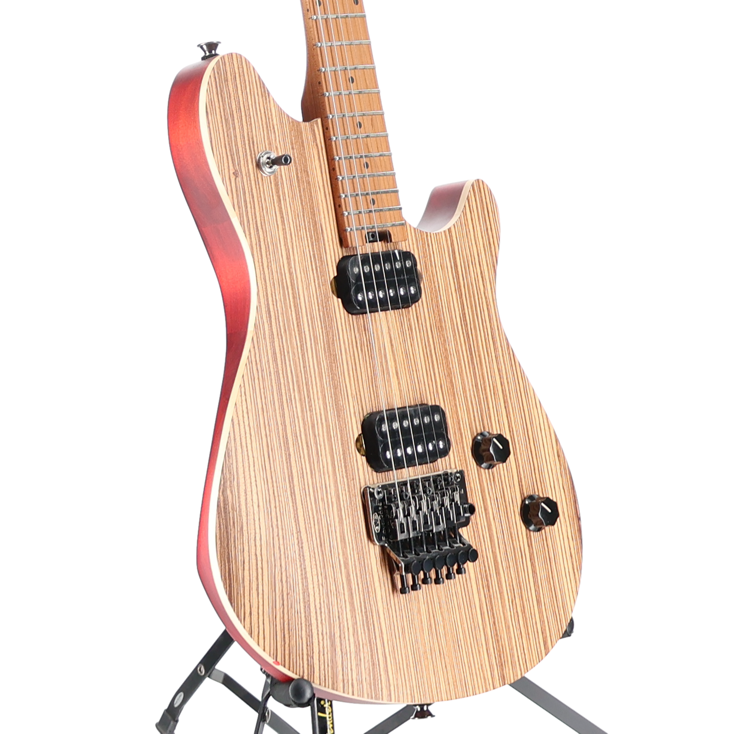 EVH Wolfgang WG Standard Exotic Zebrawood, Baked Maple Fingerboard, Natural (RP) (02580)