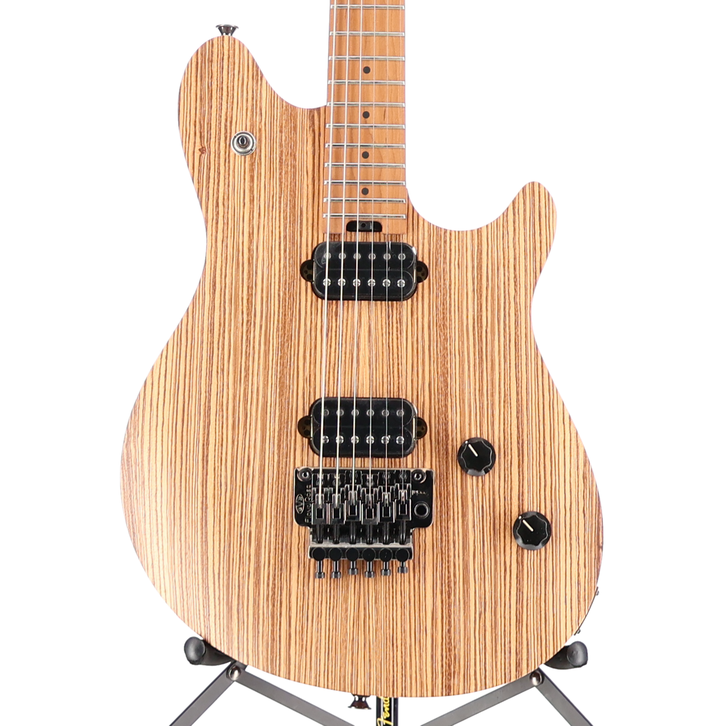 EVH Wolfgang WG Standard Exotic Zebrawood, Baked Maple Fingerboard, Natural (RP) (02580)