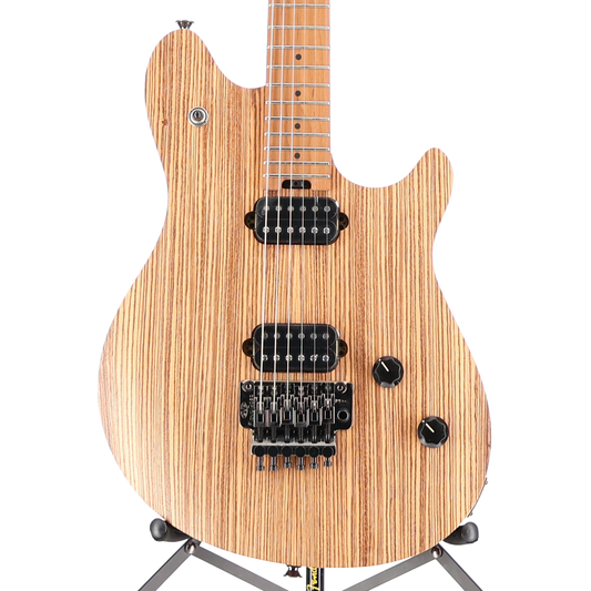 EVH Wolfgang WG Standard Exotic Zebrawood, Baked Maple Fingerboard, Natural (RP) (02580)