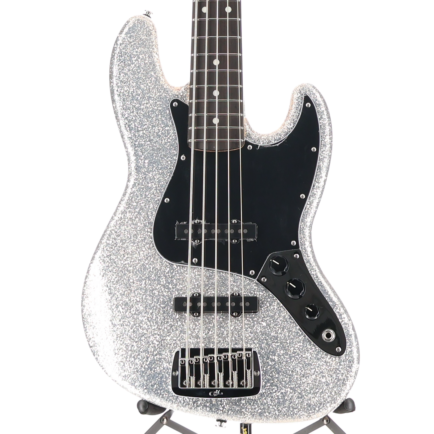 G&L G&L Build to Order JB-5 String Bass Silver Metallic Flake (07010)