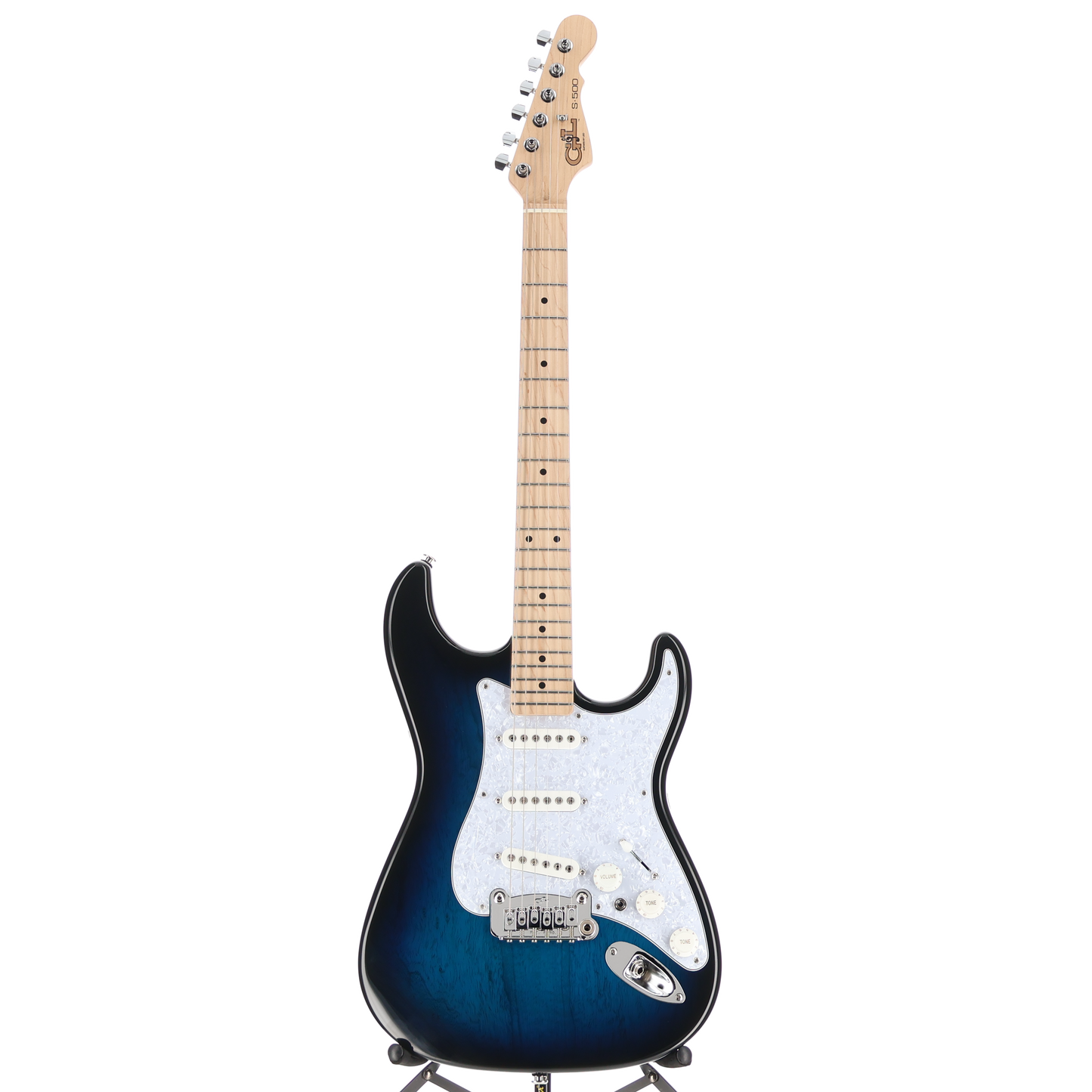 G&L Fullerton Deluxe S-500 Electric Guitar Blueburst  (04138)