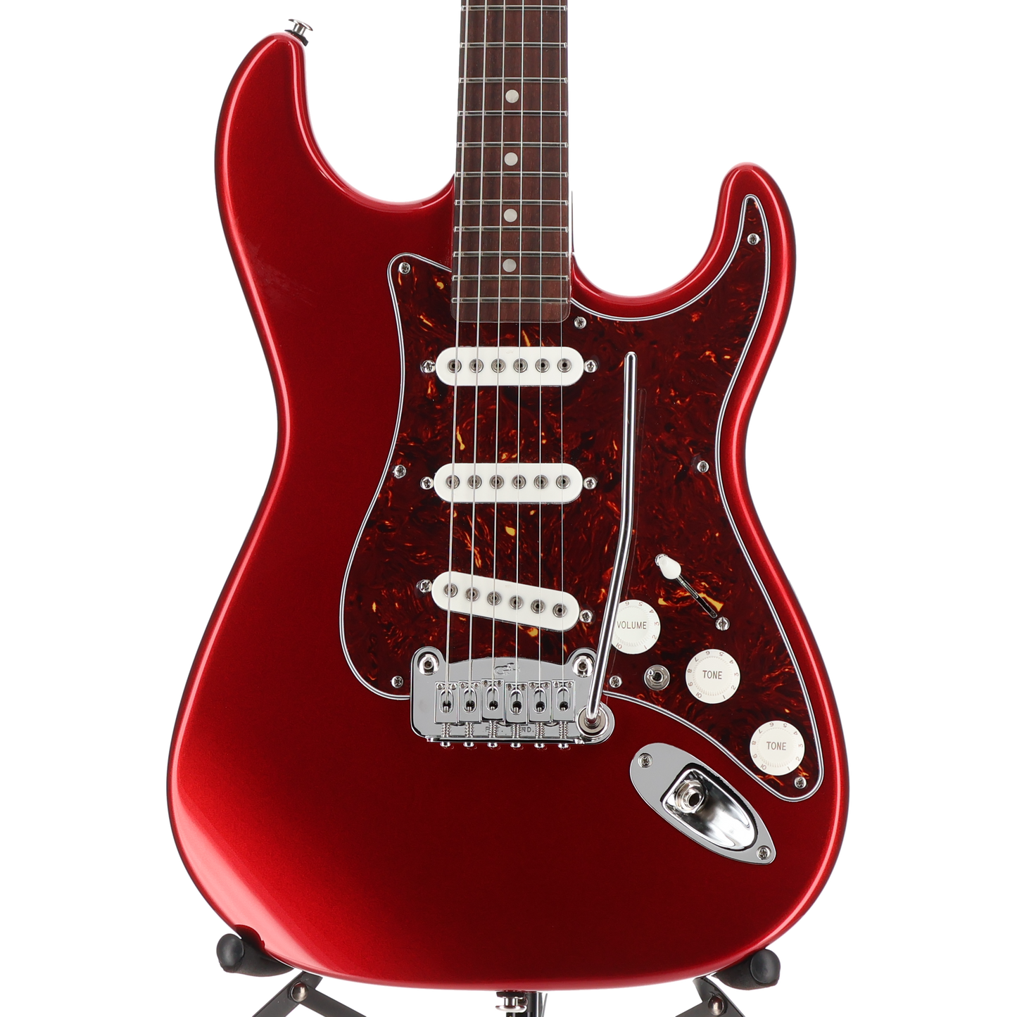 G&L Fullerton Deluxe S-500 Electric Guitar Candy Apple Red (#8) (04216)