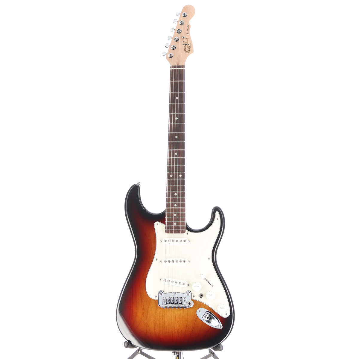 G&L Fullerton Deluxe S-500 Electric Guitar 3 Tone Sunburst (04168)
