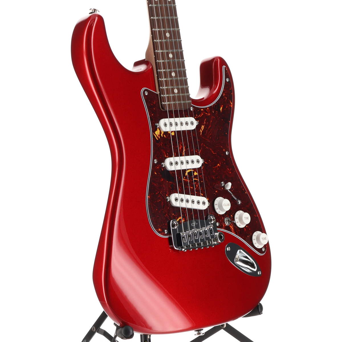 G&L Fullerton Deluxe S-500 Electric Guitar Candy Apple Red (04166)