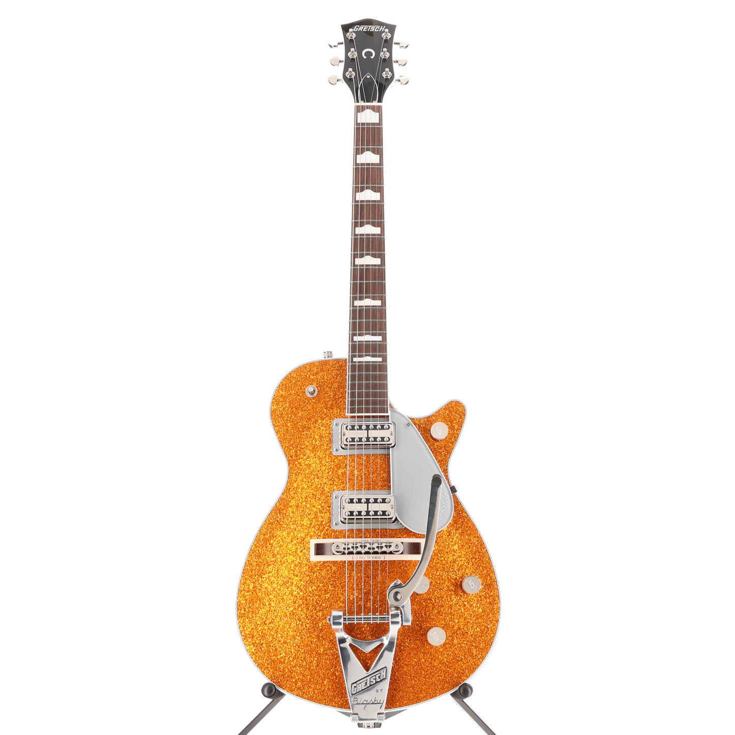 Gretsch G6129T-89 Vintage Select '89 Sparkle Jet with Bigsby, Gold Sparkle, Premium Setup (RC1) (92909)