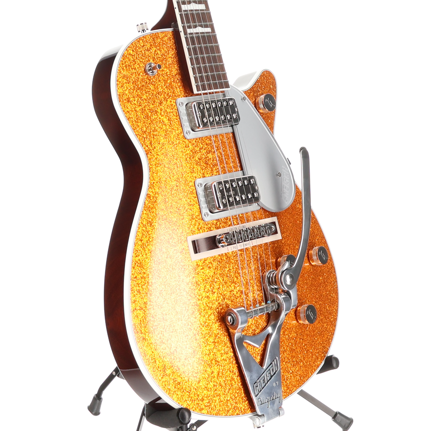 Gretsch G6129T-89 Vintage Select '89 Sparkle Jet with Bigsby, Gold Sparkle, Premium Setup (RC1) (92909)