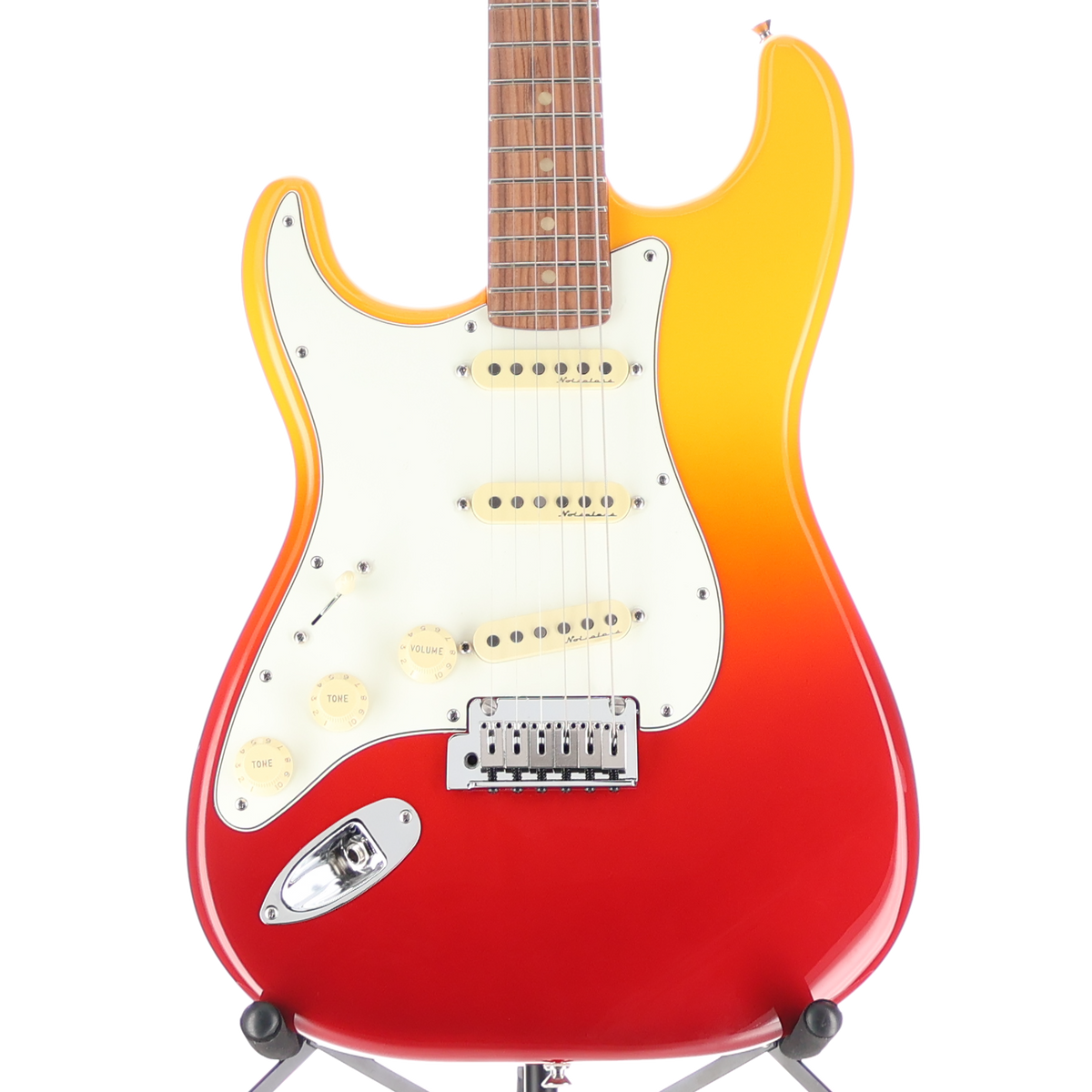 Fender Player Plus Stratocaster, Left-Hand, Pau Ferro Fingerboard, Tequila Sunrise (K1) (03978)