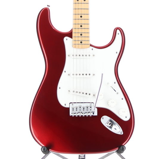 Fender Standard Stratocaster, White Pickguard, Candy Cola, Plays Great (V10) (00723)