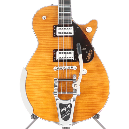 Gretsch G6134TFM-NH Nigel Hendroff Signature Penguin, Ebony Fingerboard, Amber Flame (O13) (93618) (93618)