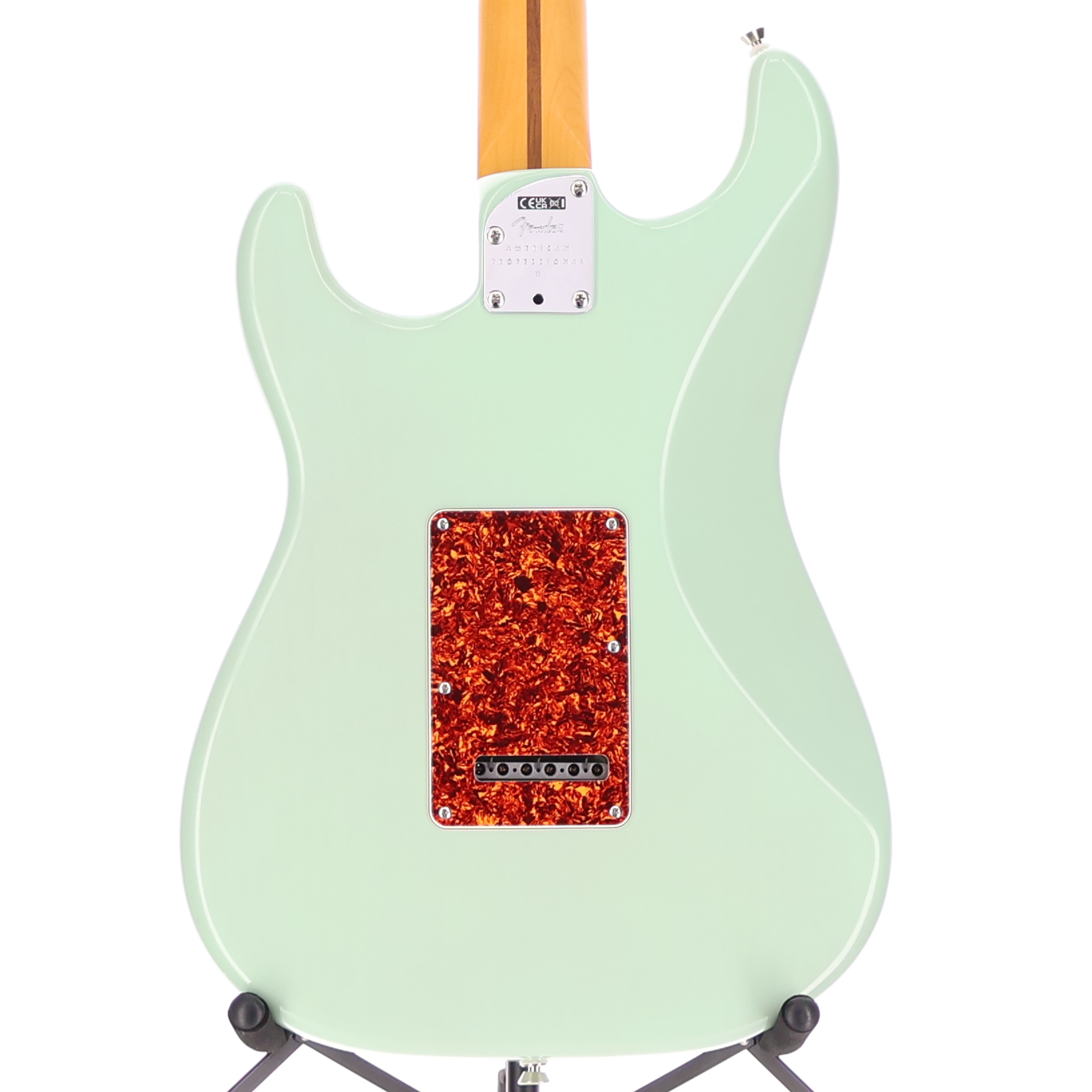 Fender American Professional II Stratocaster Thinline Rosewood Fingerboard Transparent Surf Green (AA11)(09877) (09877)