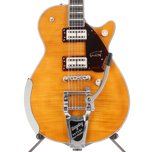 Gretsch G6134TFM-NH Nigel Hendroff Signature Penguin, Ebony Fingerboard, Amber Flame (T8)(41090) (41090)