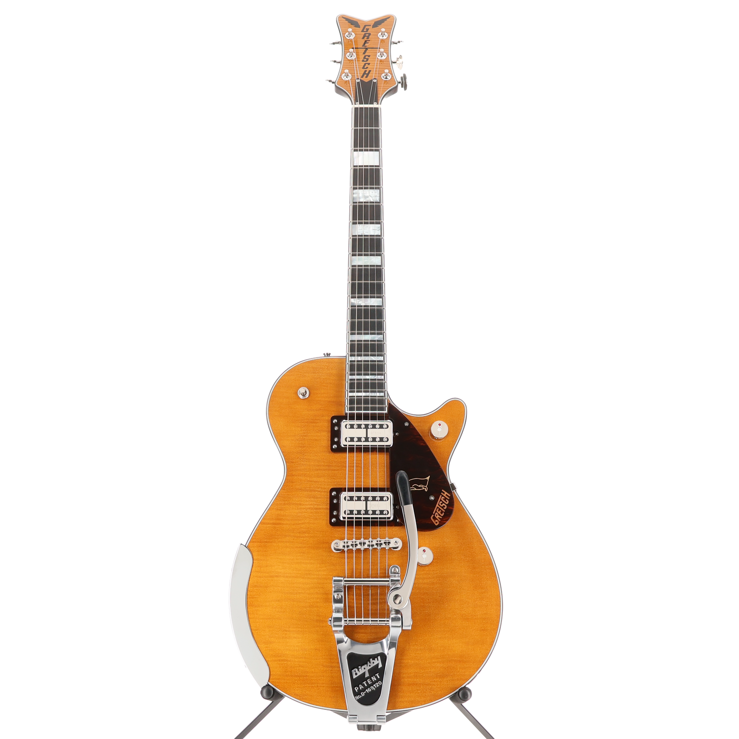 Gretsch G6134TFM-NH Nigel Hendroff Signature Penguin Ebony Fingerboard Amber Flame (S8)(41089) (41089)