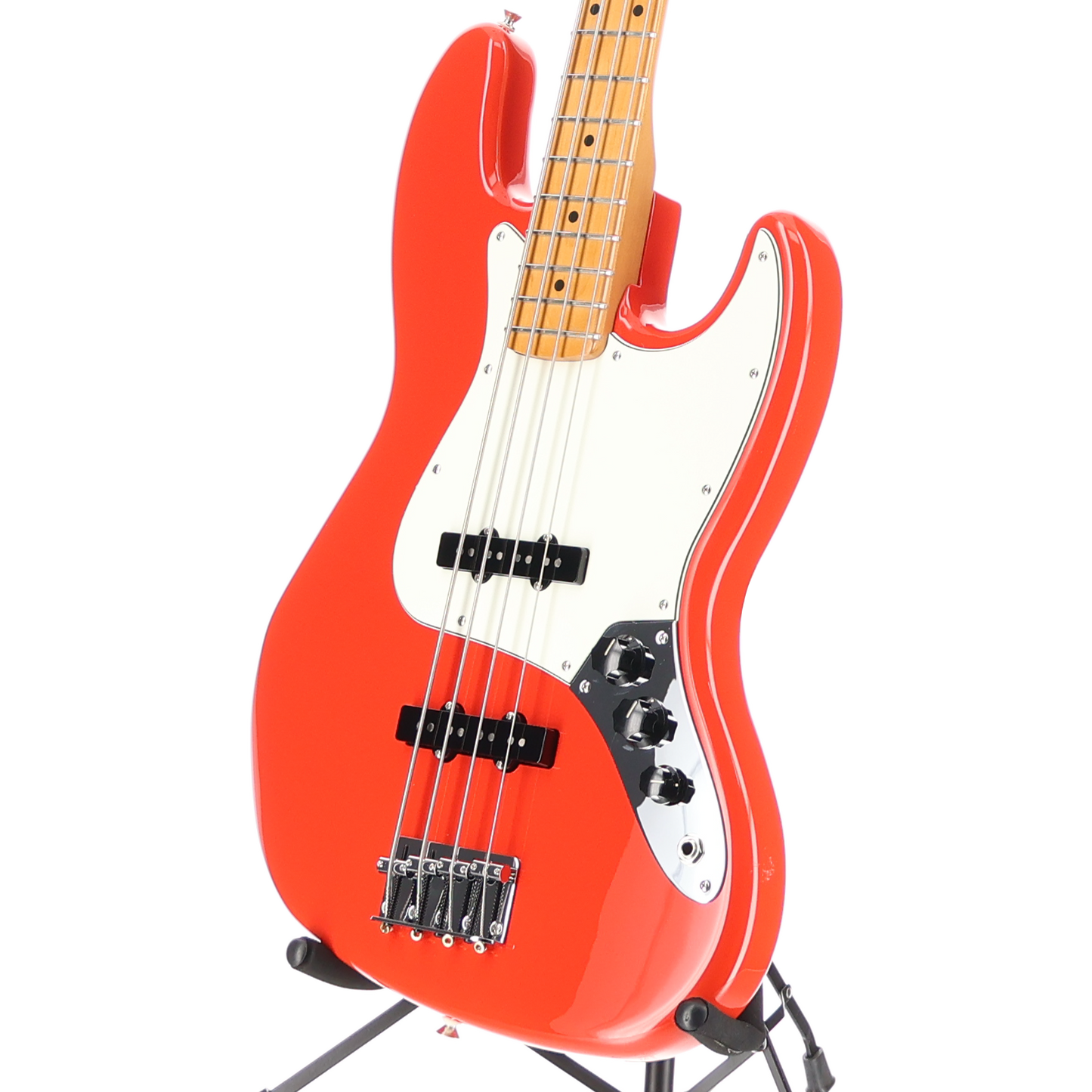 Fender Player II Jazz Bass, Maple Fingerboard, Coral Red (SR) (02317)