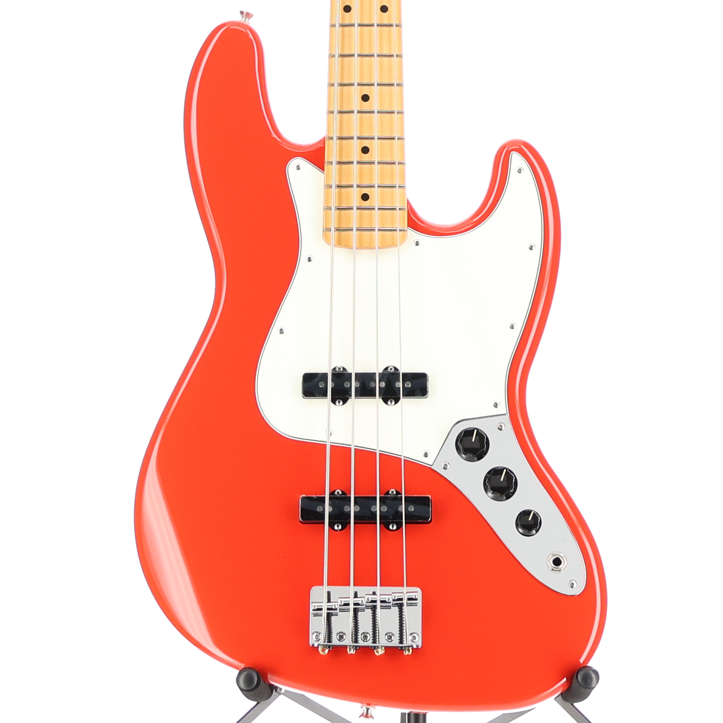 Fender Player II Jazz Bass, Maple Fingerboard, Coral Red (B11) (24713)