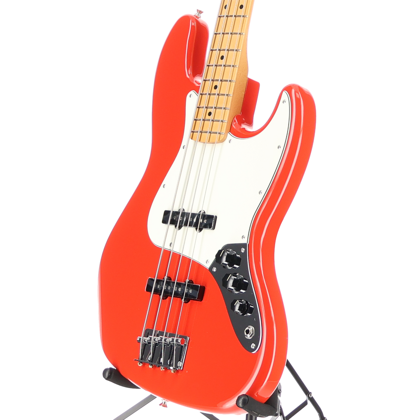 Fender Player II Jazz Bass, Maple Fingerboard, Coral Red (B11) (24713)