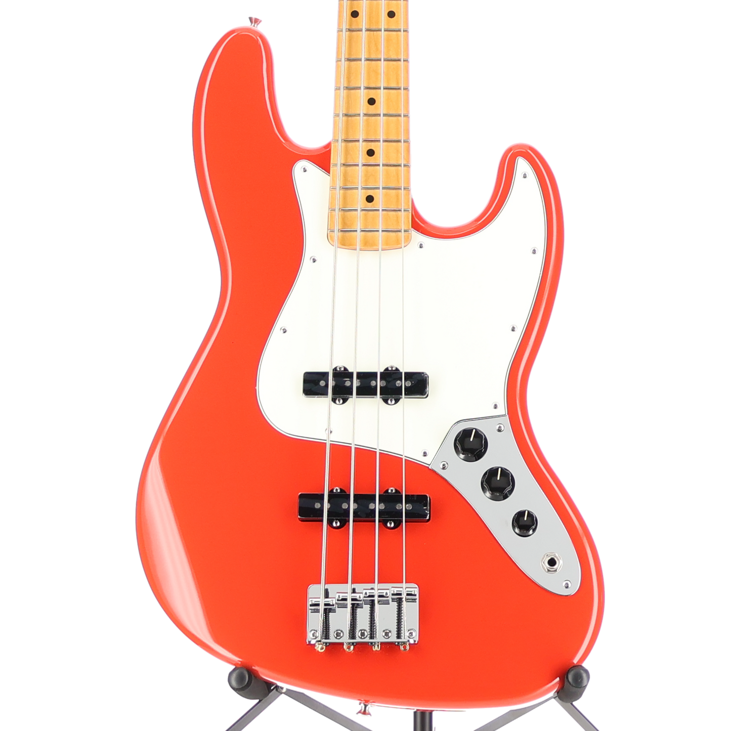 Fender Player II Jazz Bass, Maple Fingerboard, Coral Red (SR) (37020)