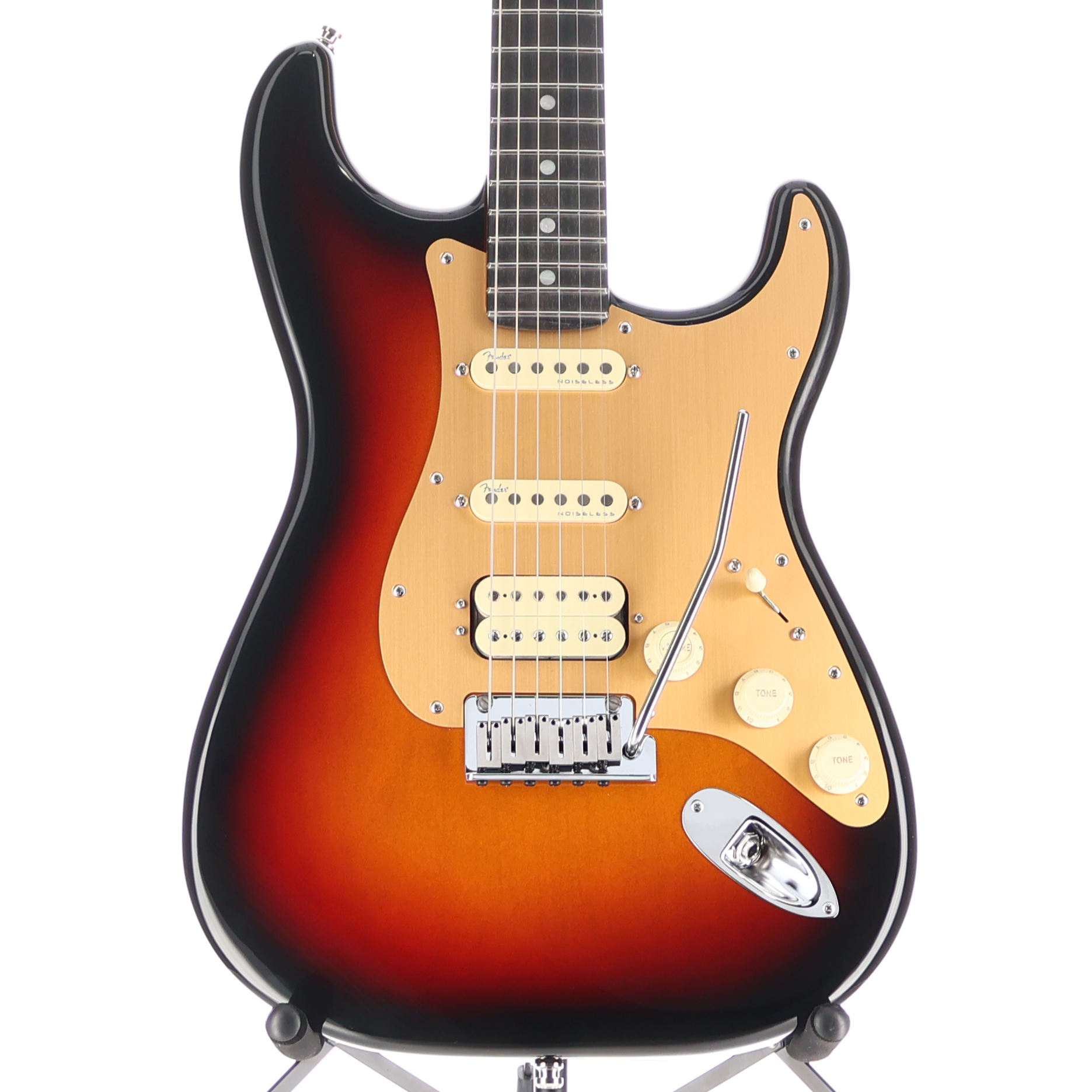 Fender American Ultra II Stratocaster HSS, Ebony Fingerboard, Ultraburst (RC2) (07663)