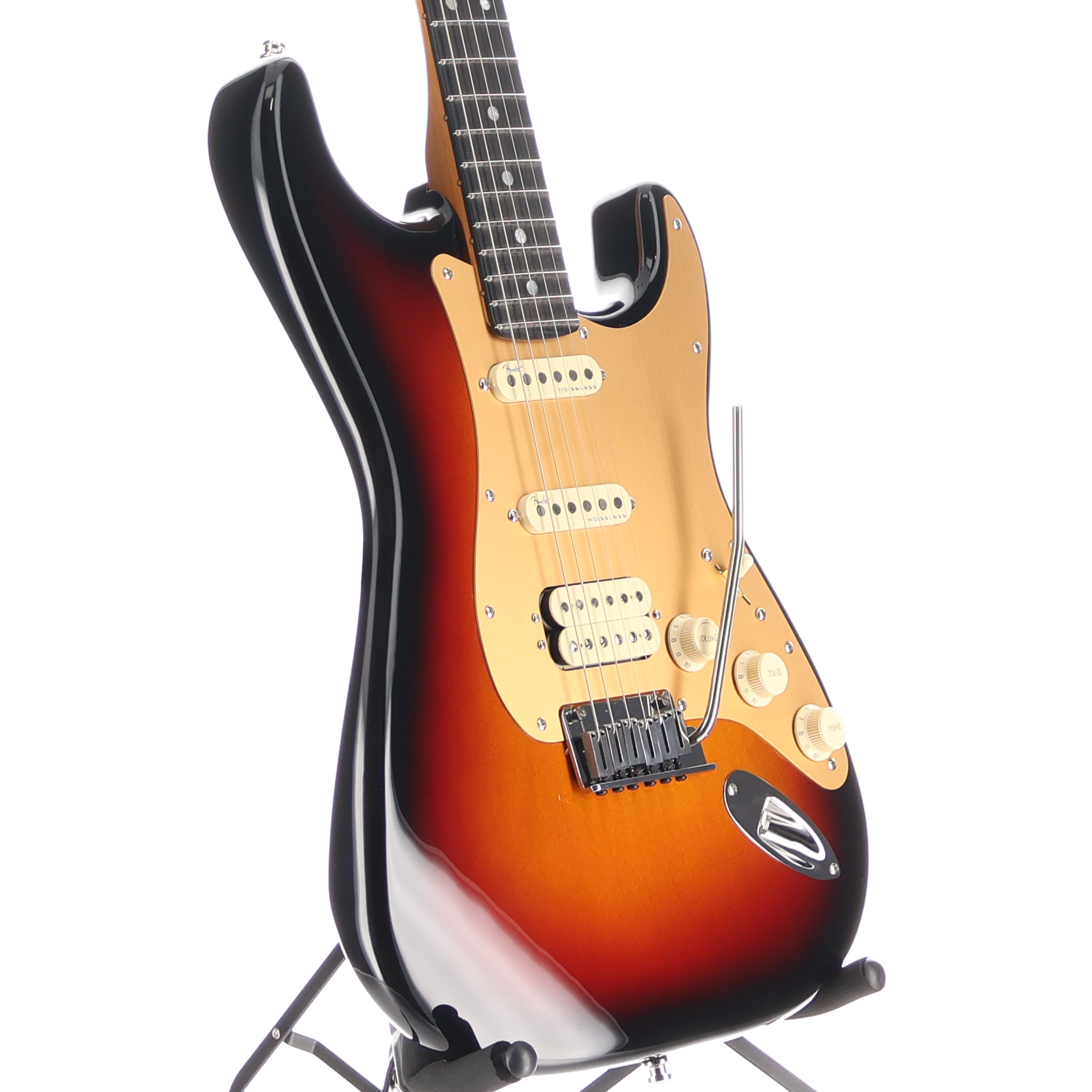Fender American Ultra II Stratocaster HSS, Ebony Fingerboard, Ultraburst (RC2) (07663)