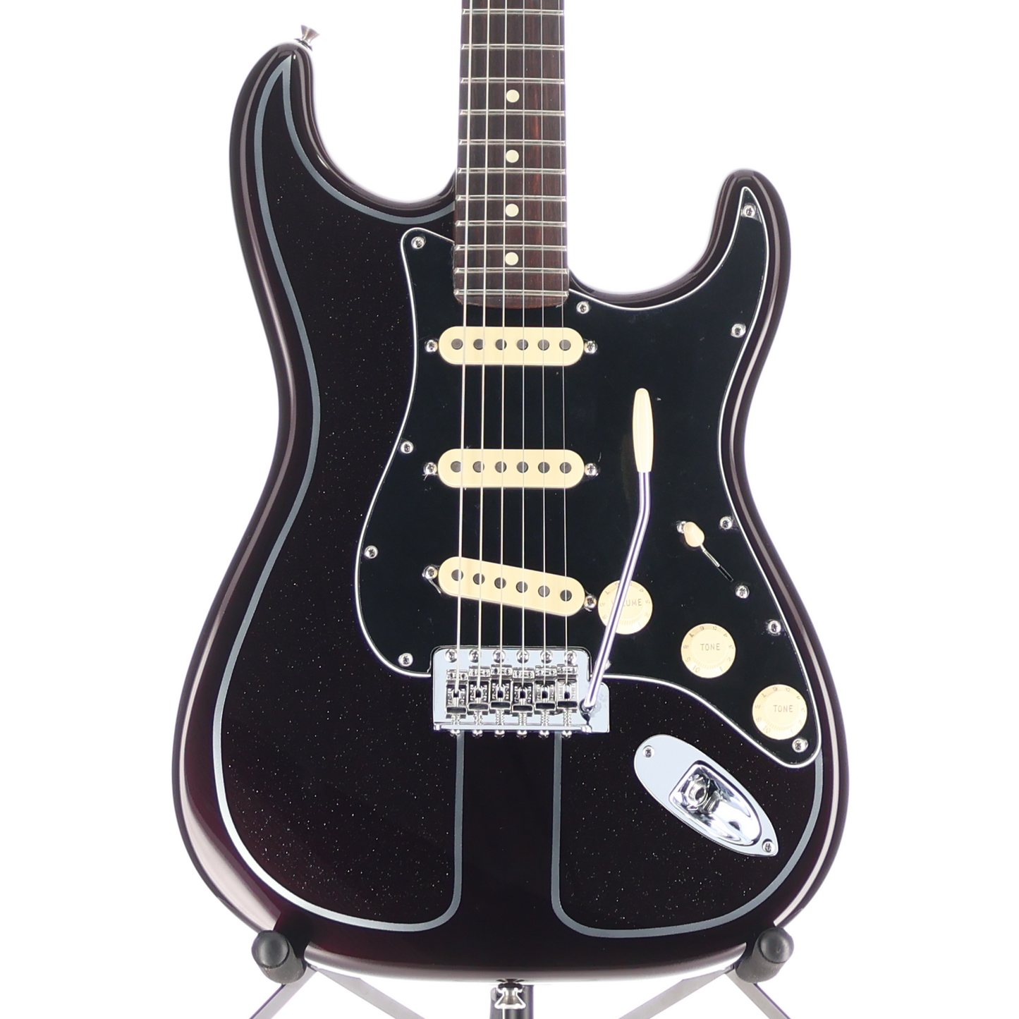 Fender American Performer Spruce Stratocaster - Burgandy with Silver Flake Custom Paint (P1) (28745)