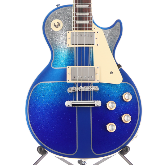 Epiphone Les Paul Standard 60s Platinum Pearl and Blue Custom Paint Burstbucker Pickup Mod (T8) (09070)