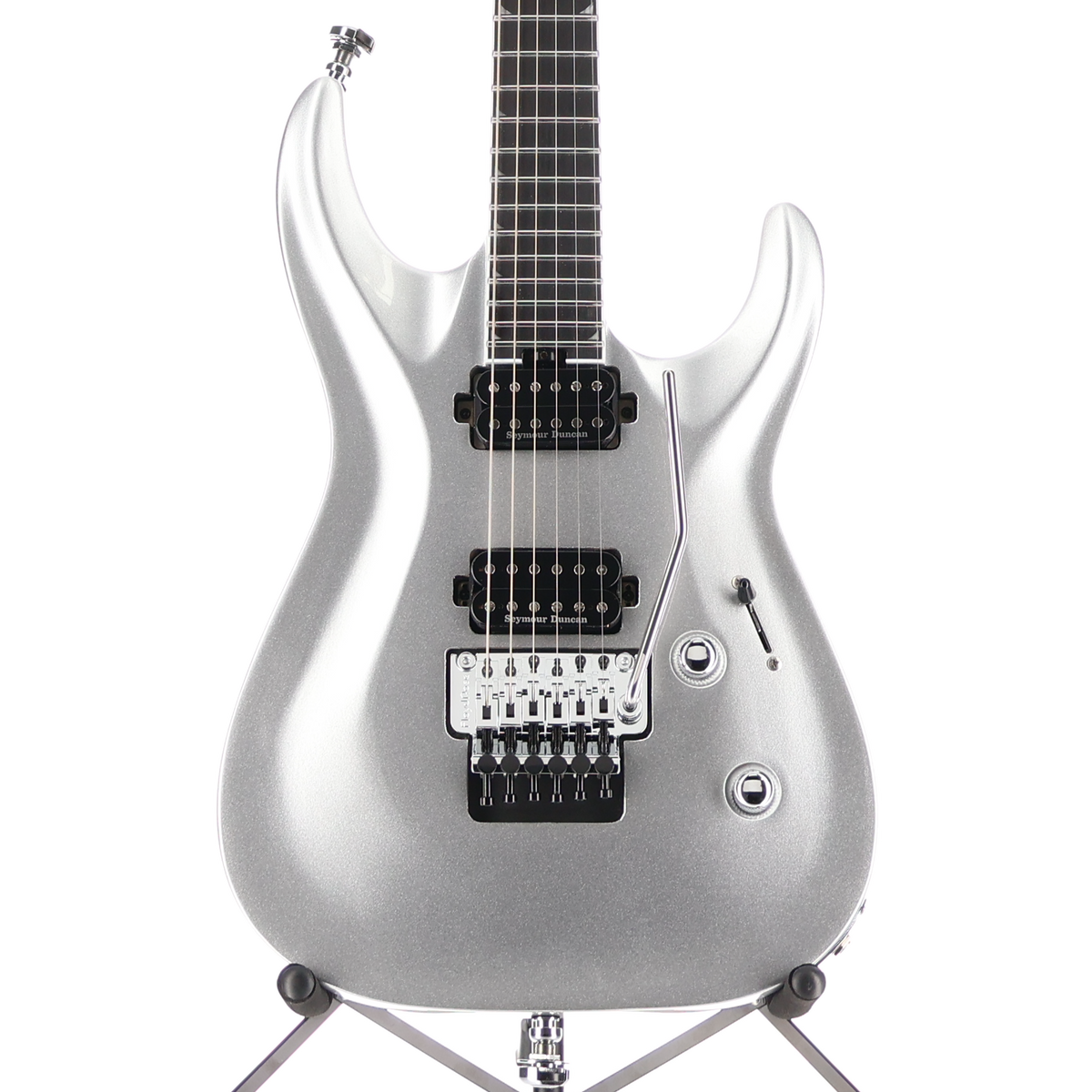Jackson Pro Plus Series Soloist SLA2, Ebony Fingerboard, Quicksilver (#P1) (01271)