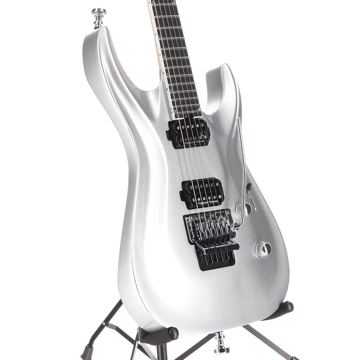 Jackson Pro Plus Series Soloist SLA2, Ebony Fingerboard, Quicksilver (#P1) (01271)