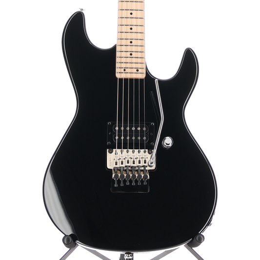 G&L Fullerton Deluxe Rampage 24 - Jet Black, Maple Fingerboard, Chrome Floyd Rose - Gloss Black (F3) (06173)