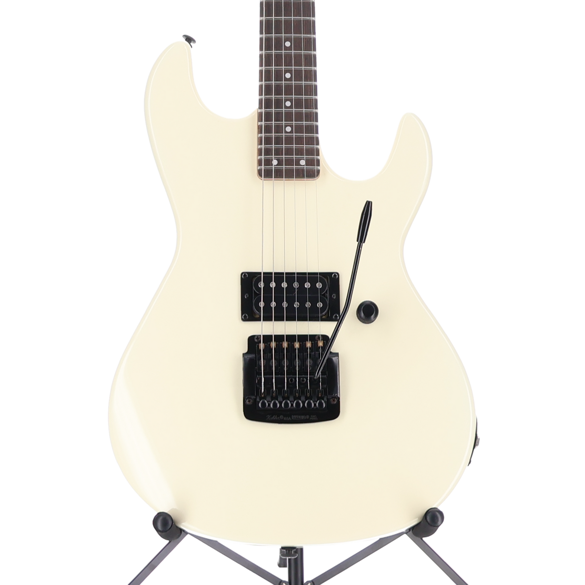 G&L Fullerton Deluxe Rampage 24 - Ivory, Ebony Fingerboard, Black Kahler (K13) (08156)