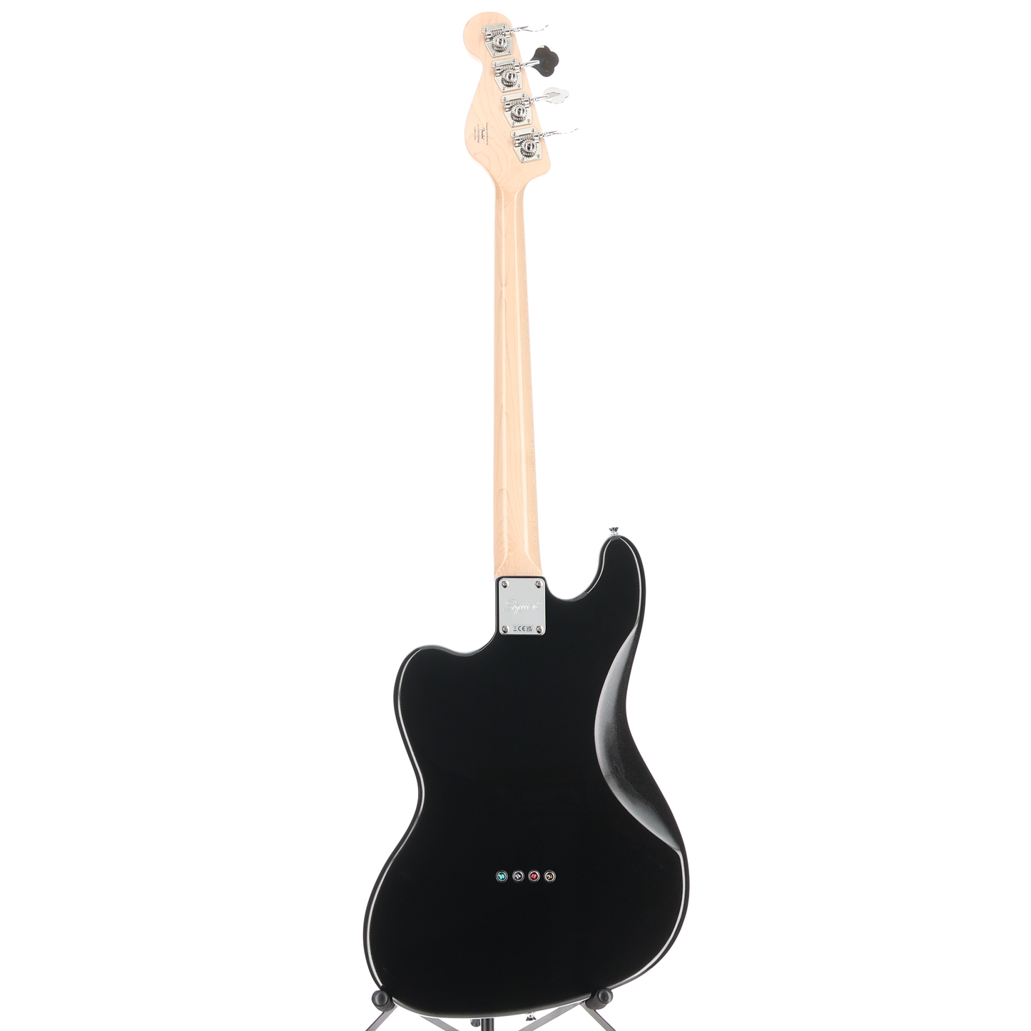 Squier Paranormal Rascal Bass HH, Laurel Fingerboard, White Pearloid Pickguard, Metallic Black (S11) (07466)