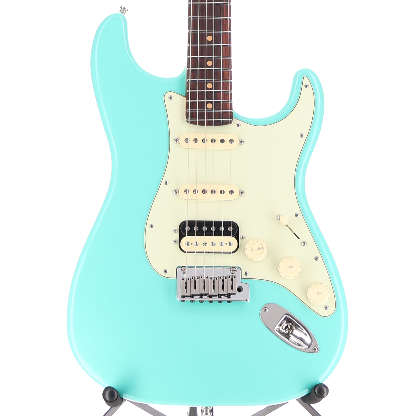 Fender American Ultra Luxe Vintage '60s Stratocaster® HSS, Rosewood Fingerboard, Sea Foam Green (RC2) (33030)
