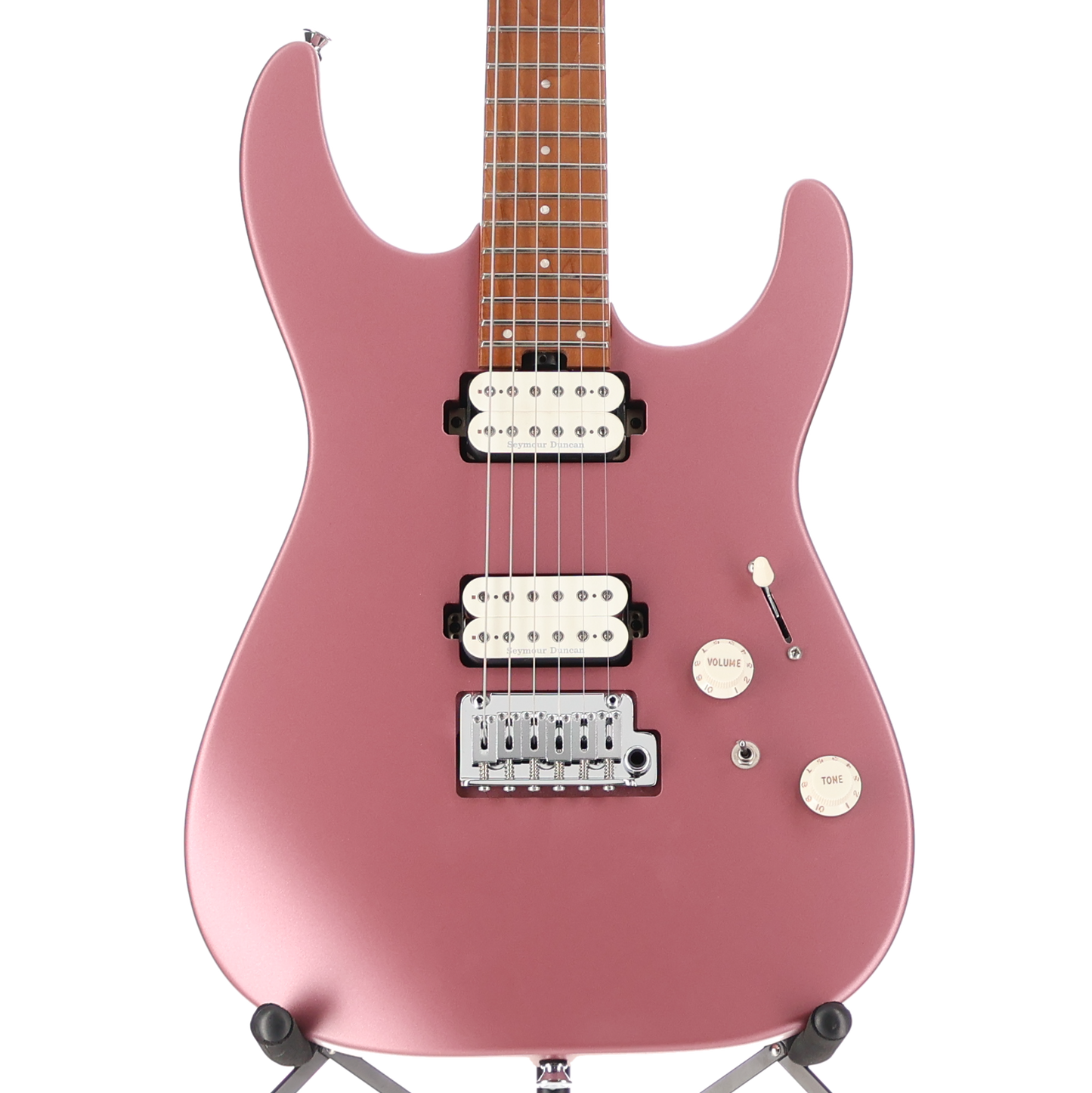 Charvel Pro-Mod DK24 HH 2PT CM, Caramelized Maple Fingerboard, Satin Burgundy Mist (RP) (11519)